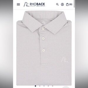 Rhoback Heather Grey Polo